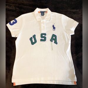 Ralph Lauren Polo Shirt - White, Size XL